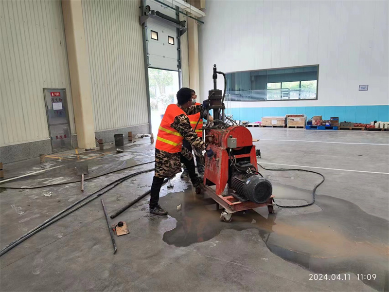 青田厂房地面下沉塌陷注浆加固施工